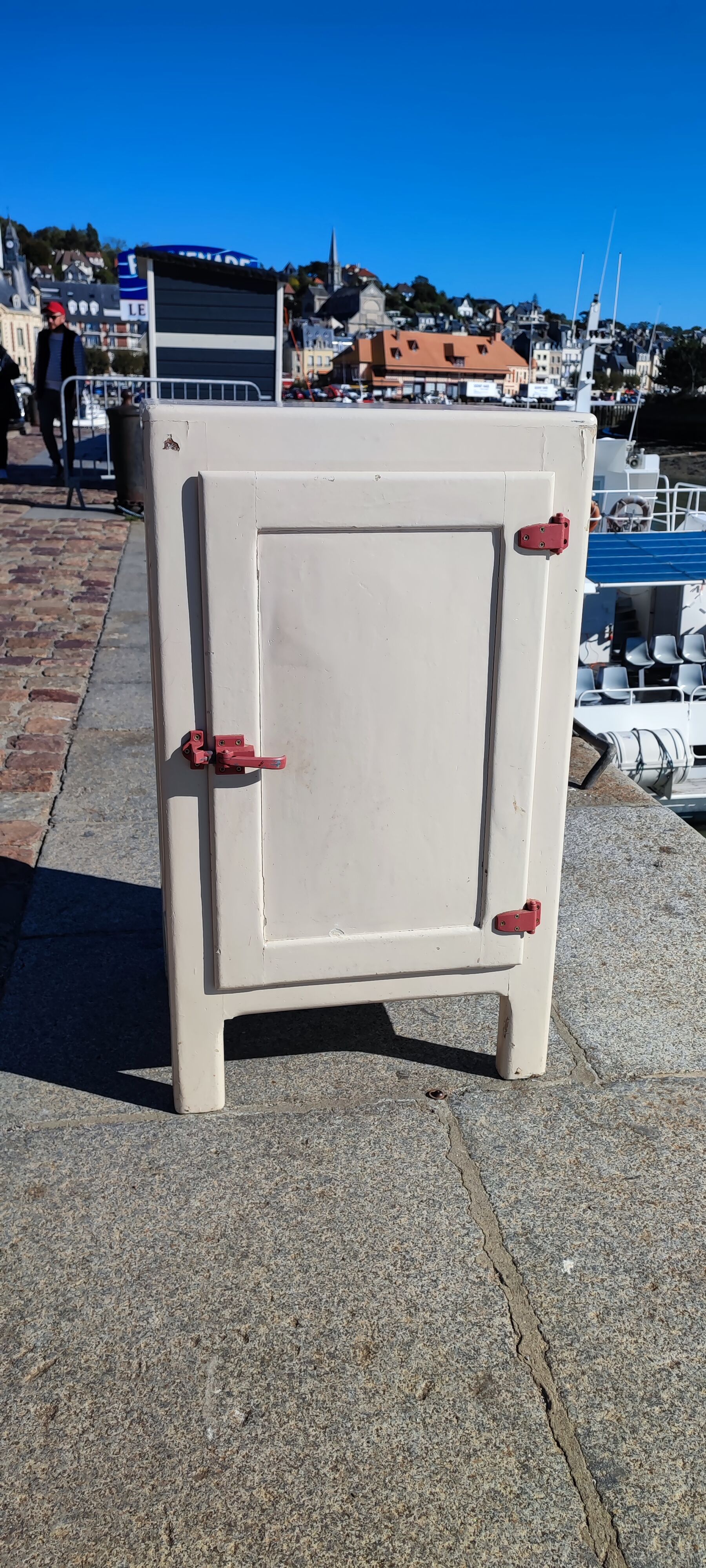 Glacière vintage en bois