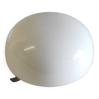 20 cm opaline globe ceiling or wall light - mid-20th century