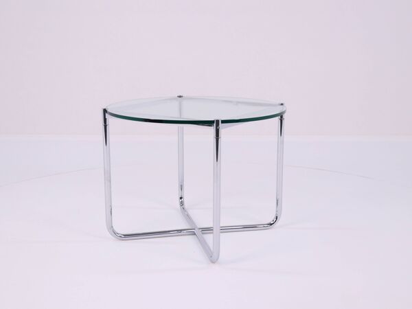 Table basse modèle MR par Ludwig Mies van der Rohe pour Knoll International, États-Unis, années 1980