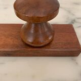 Wooden wall-mounted coat rack