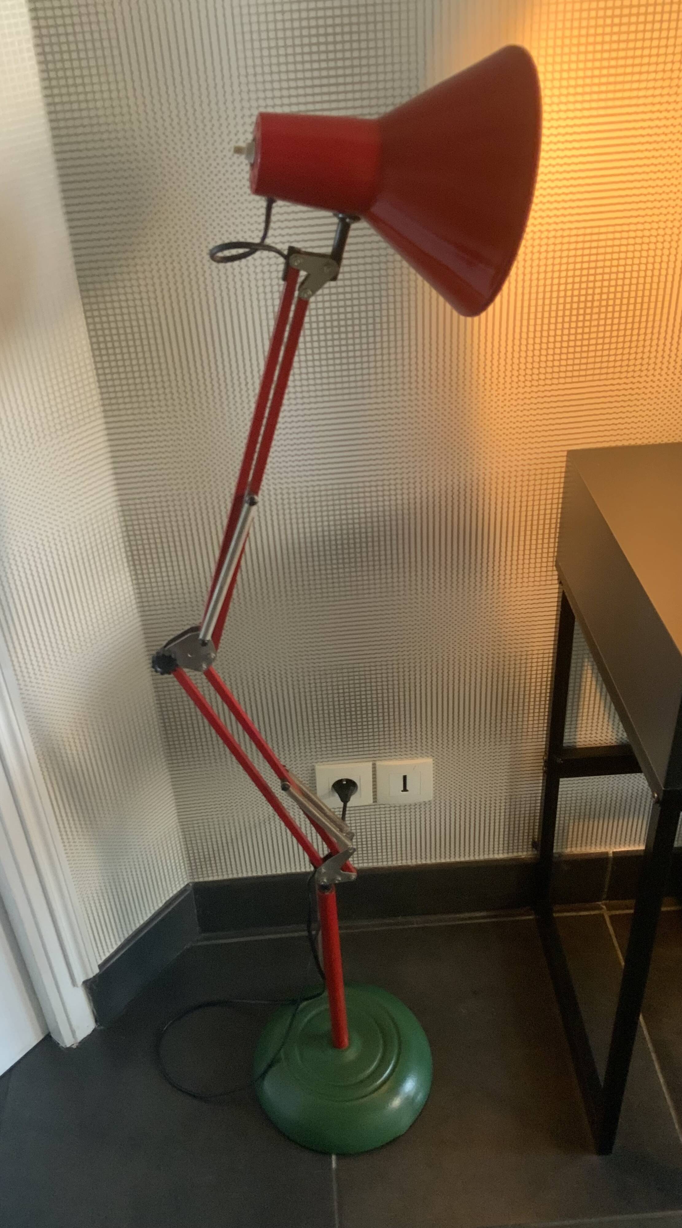 Vintage industrial floor lamp