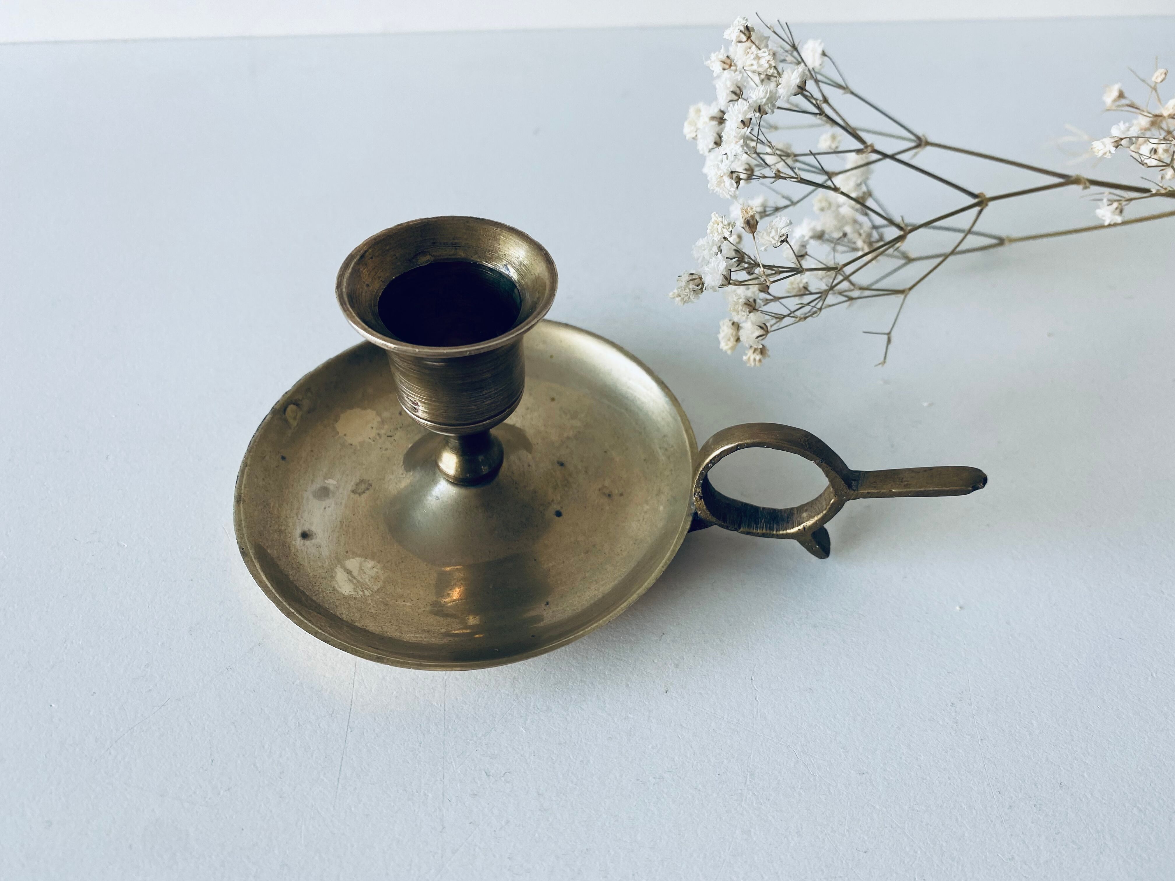 Vintage brass candle holder