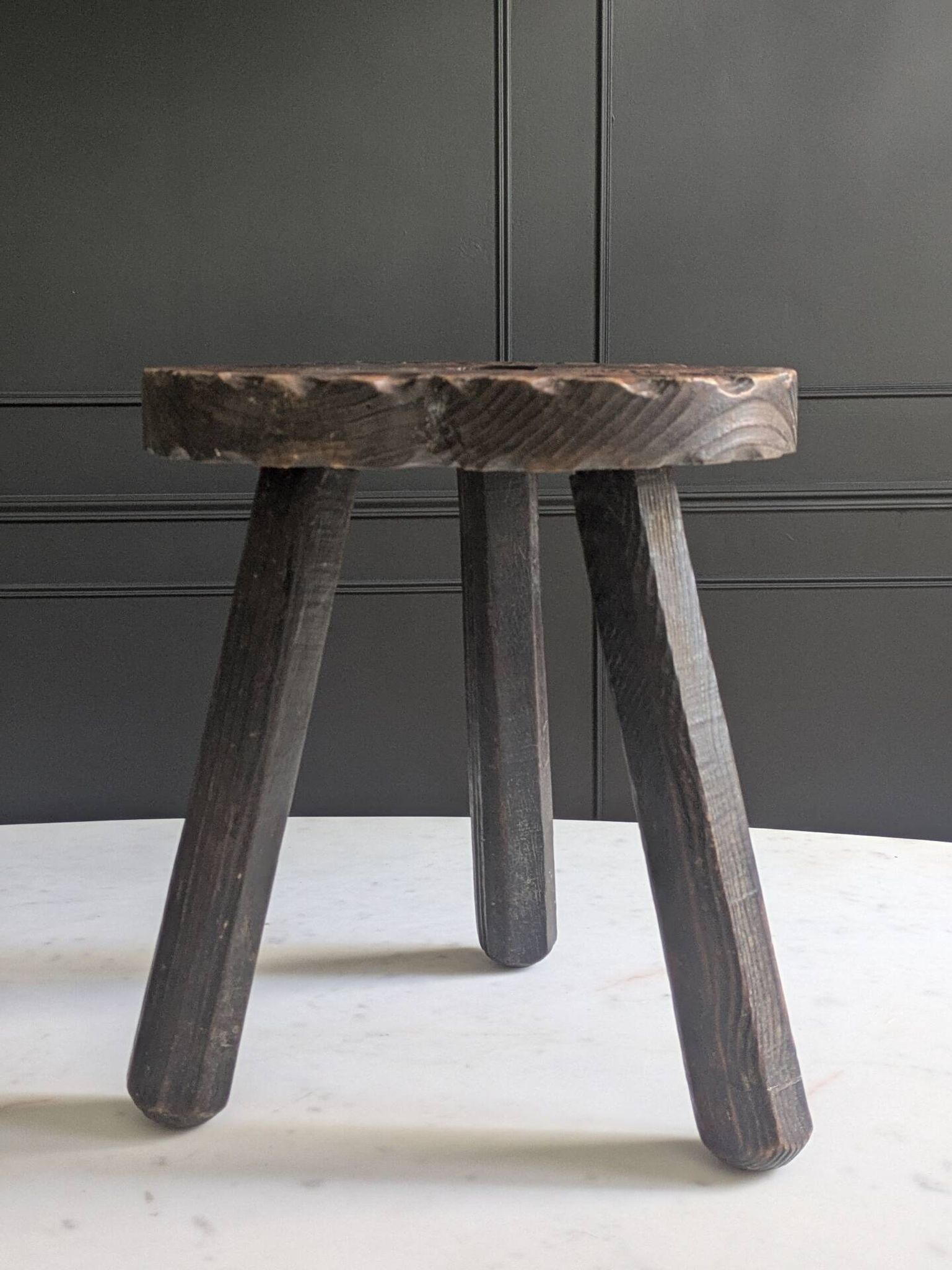 Brutalist tripod stool