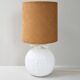 Lampe de table en faïence blanche, 1970