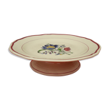 Flat on peedouche in earthenware of Gien model Savoie diam 24.5 cm