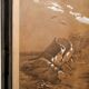 Grande peinture de paysage, techniques mixtes, 19e siècle