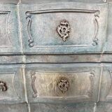 Patinated Louis XV style chest of drawers