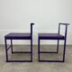 2 chaises design postmoderne, années 80