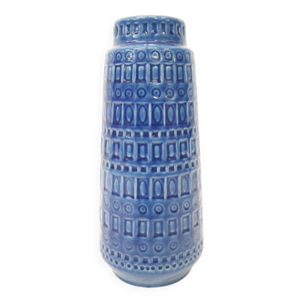 Grand vase Scheurich bleu d'Allemagne de l'Ouest Modèle 260-30