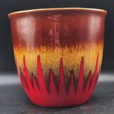 Vintage hand decorated La Céramique de Paris plant pot