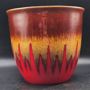 Vintage hand decorated La Céramique de Paris plant pot