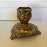 Tripod bronze candle holder