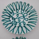 2 Gmundner green flamed decorative dishes