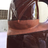 Ceramic pitcher vase polymorphic woman art deco