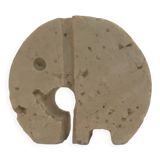 Fratelli Manelli travertine elephant sculpture