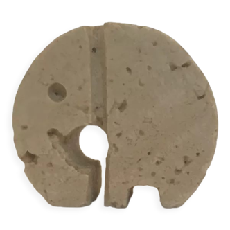 Fratelli Manelli travertine elephant sculpture