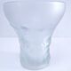 Vase verre Josef Inwald décor roses H. 20 cm