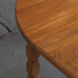 Extendable round dining table in oak, Denmark, 1970’s