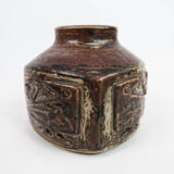 Stoneware vase in brown colours, no.: 21925, by Royal Copenhagen