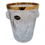 Champagne crystal bucket signed etzel Lorraine