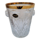 Champagne crystal bucket signed etzel Lorraine