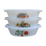 Oval dishes various models - arcopal - 70s - authentic vintage