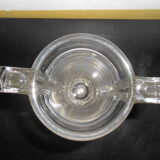 Narrow glass art deco vase