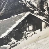 Photo on wood chalet 60s