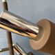 Lampadaire vintage marron et chrome Dijkstra Space Age