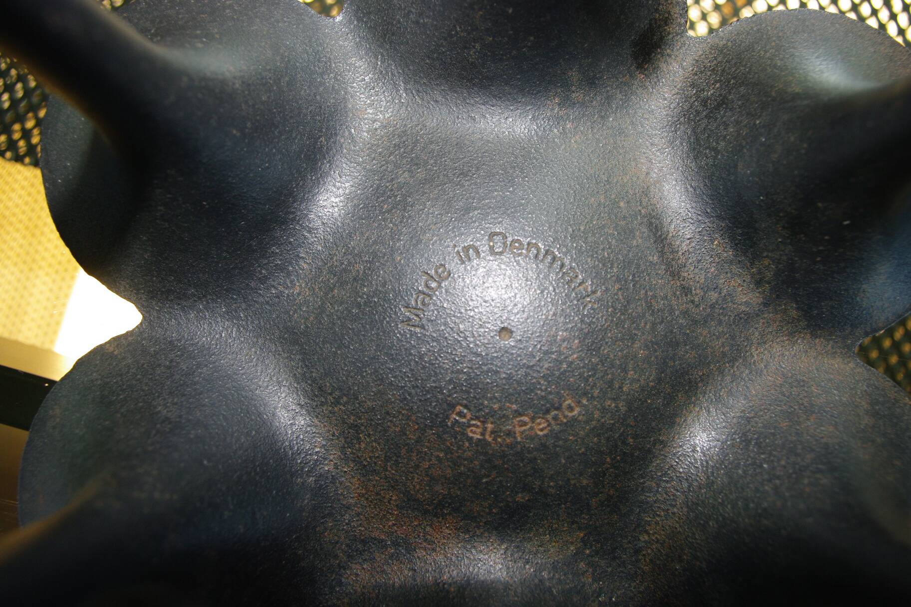 Vintage black cast iron candle holder by j quistgaard fordansk international design 1960s