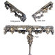 Console d’applique de style Louis XV en métal argenté