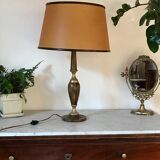 Vintage leather and brass lamp the Tanner