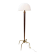 Metal and brass tripod floor lamp in Hollywood Regency style – 1950s