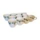 Set of 11 porcelain cups