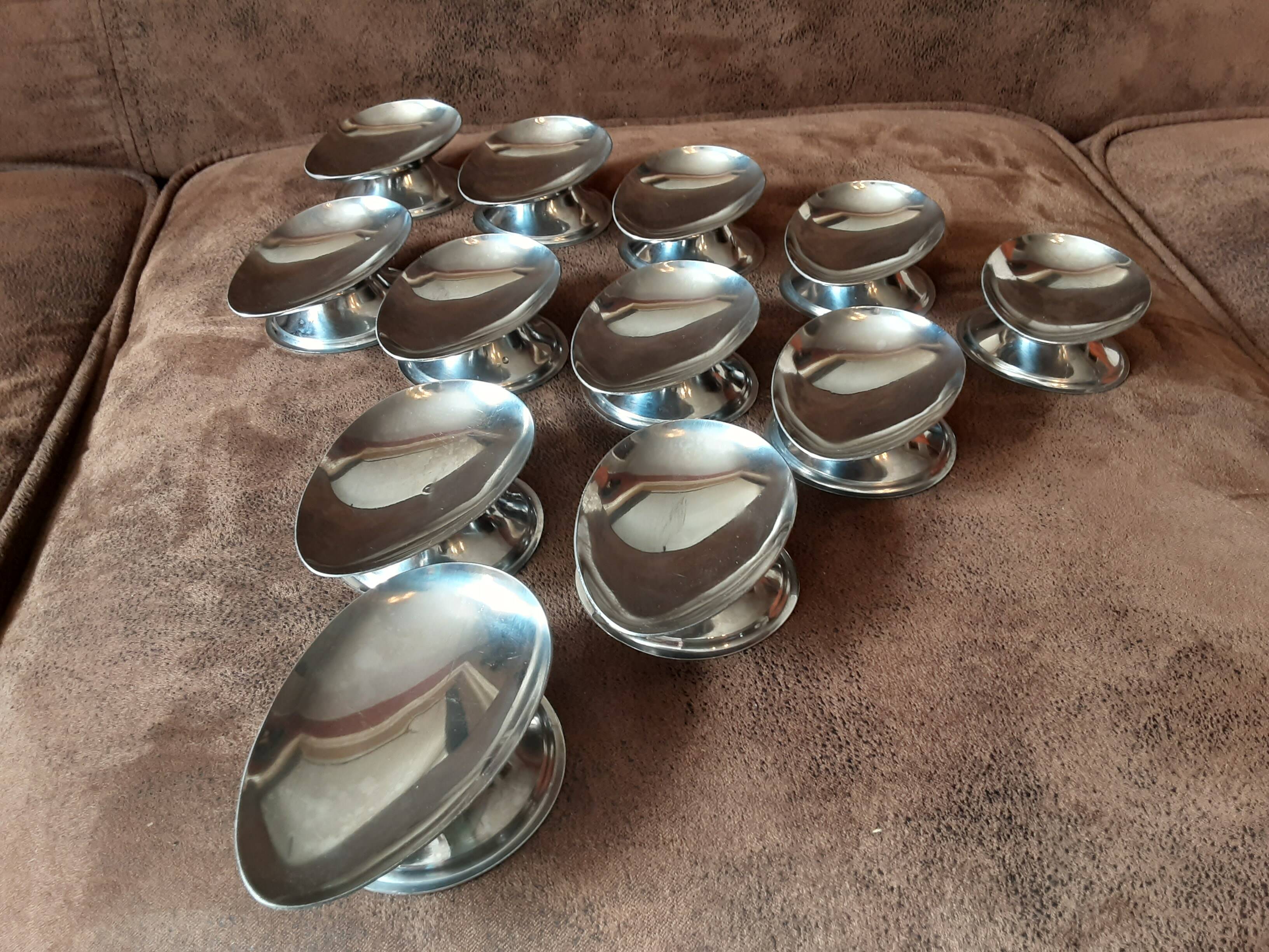 Set of stainless steel spoons