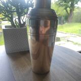 Old shaker in silver-plated metal with goldsmith's hallmarks