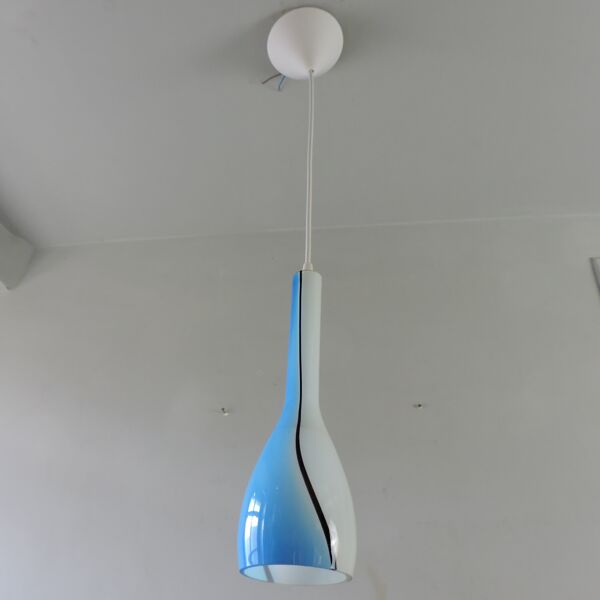 Suspension vintage murano Luciano Vistosi Italie années 60
