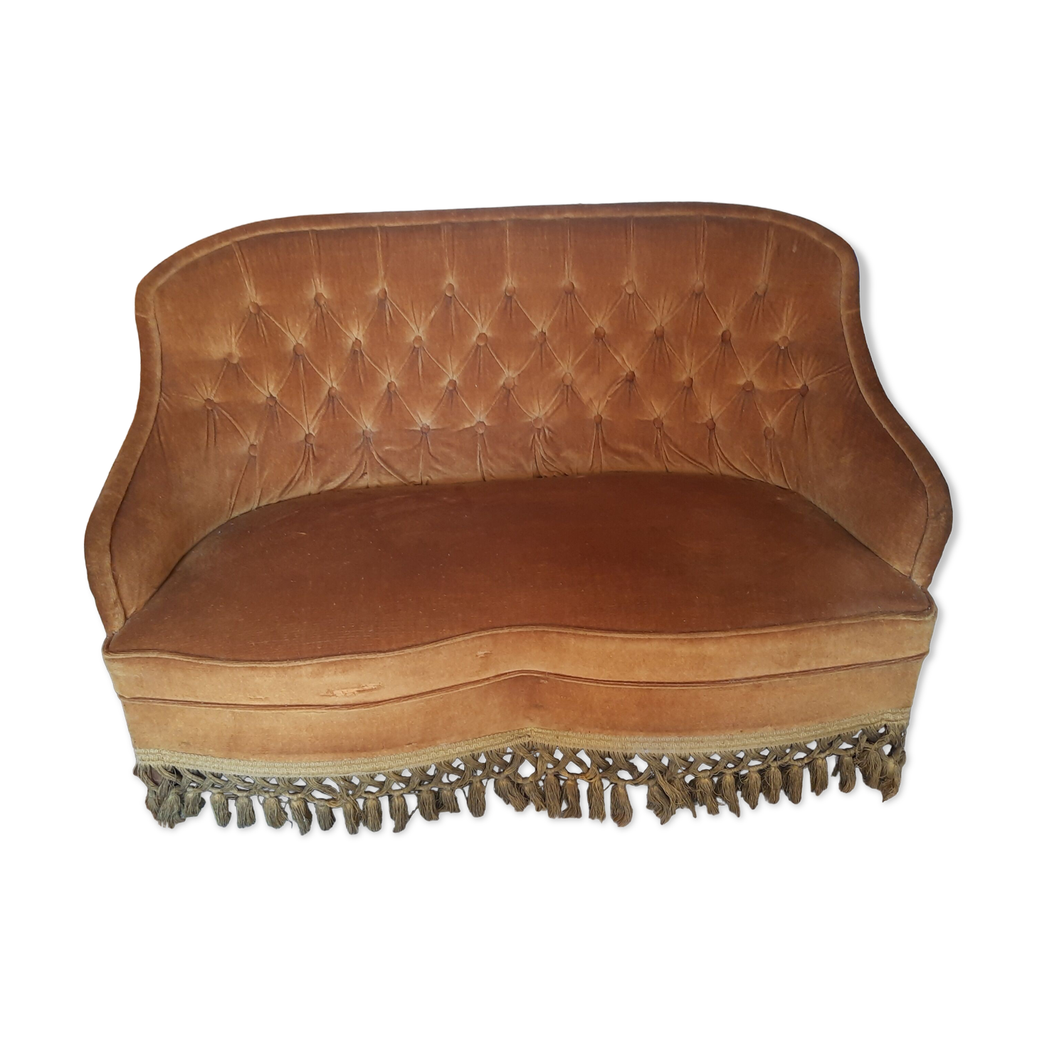 Two-seater sofa toad style