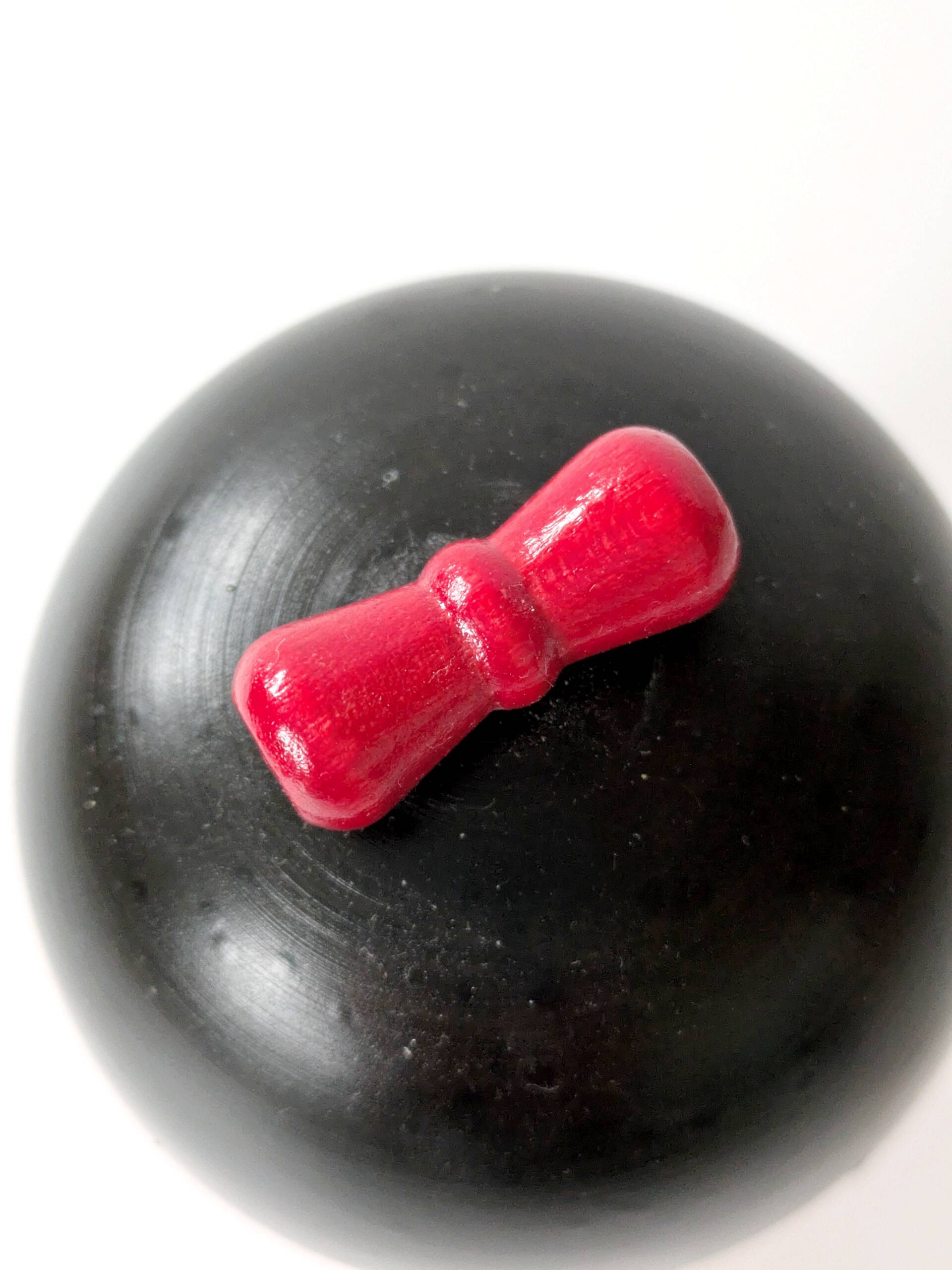 Vintage Japanese kokeshi doll, hand-painted wood