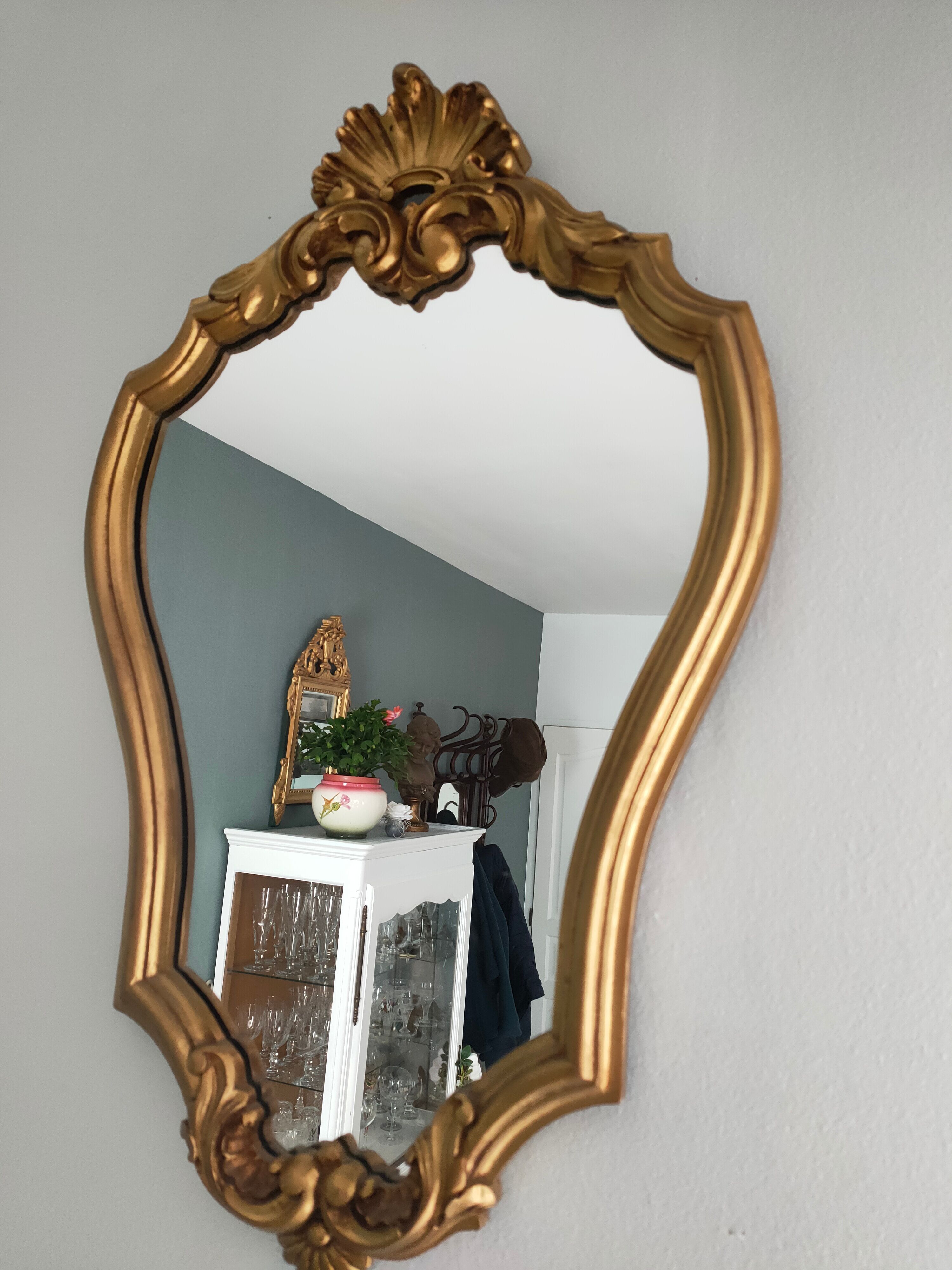 Gilded style mirror, 61x39 cm