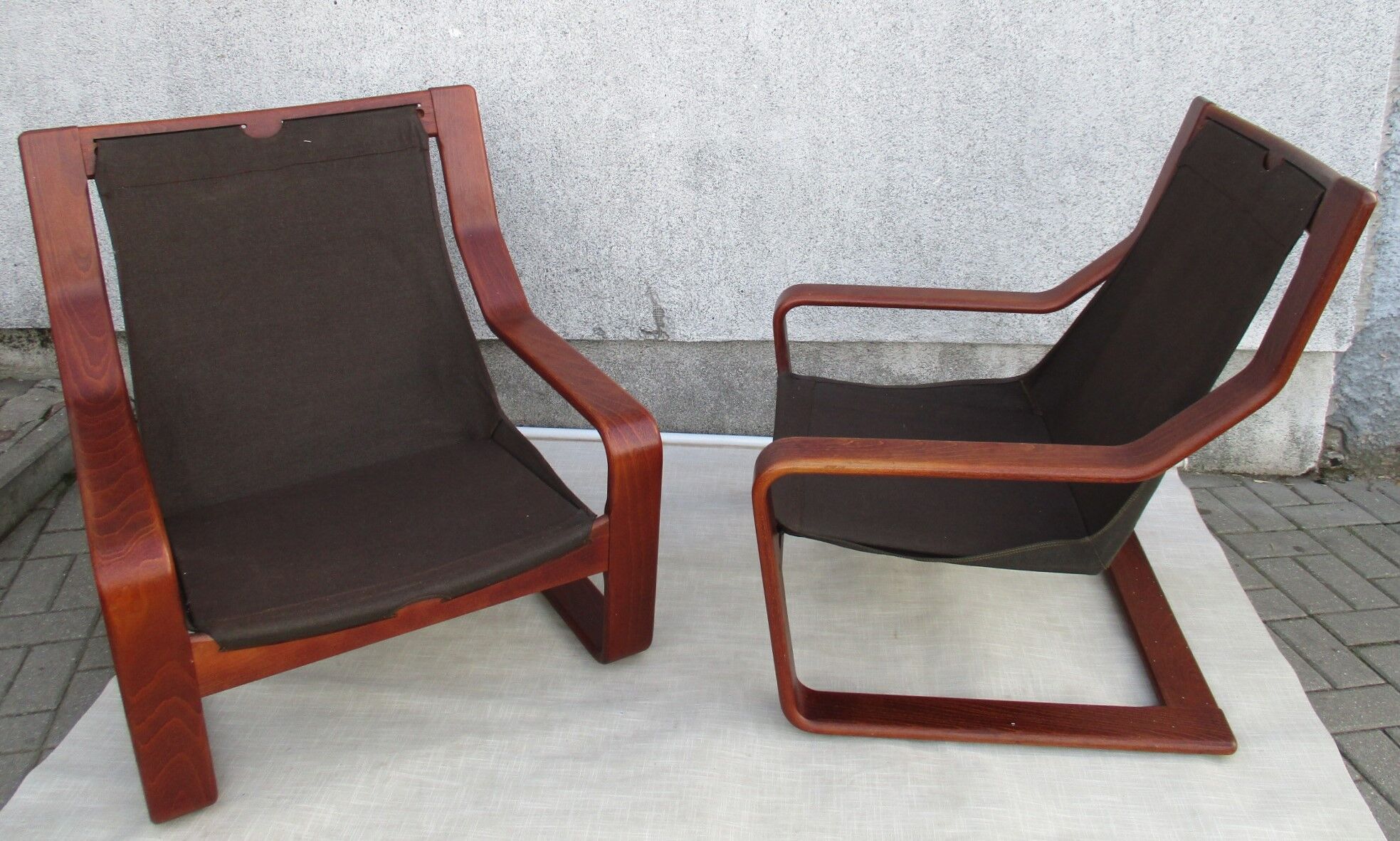 Pair of armchairs, Denmark, 1970s