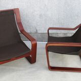 Paire de fauteuils, Danemark, années 1970