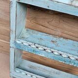 Burmese teak wall shelf