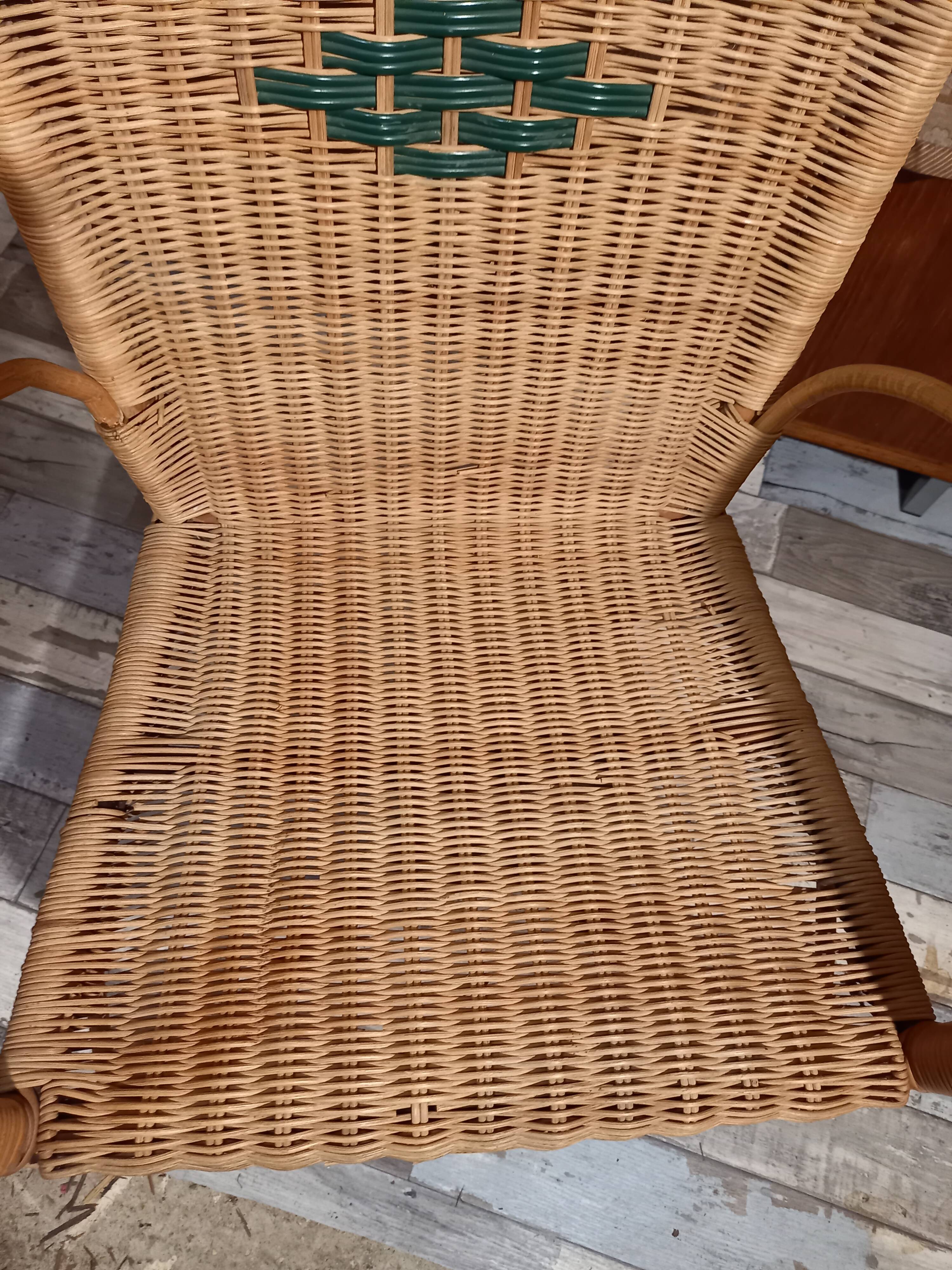Adult rattan armchair