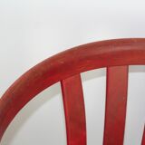 Vintage red swivel desk 70s