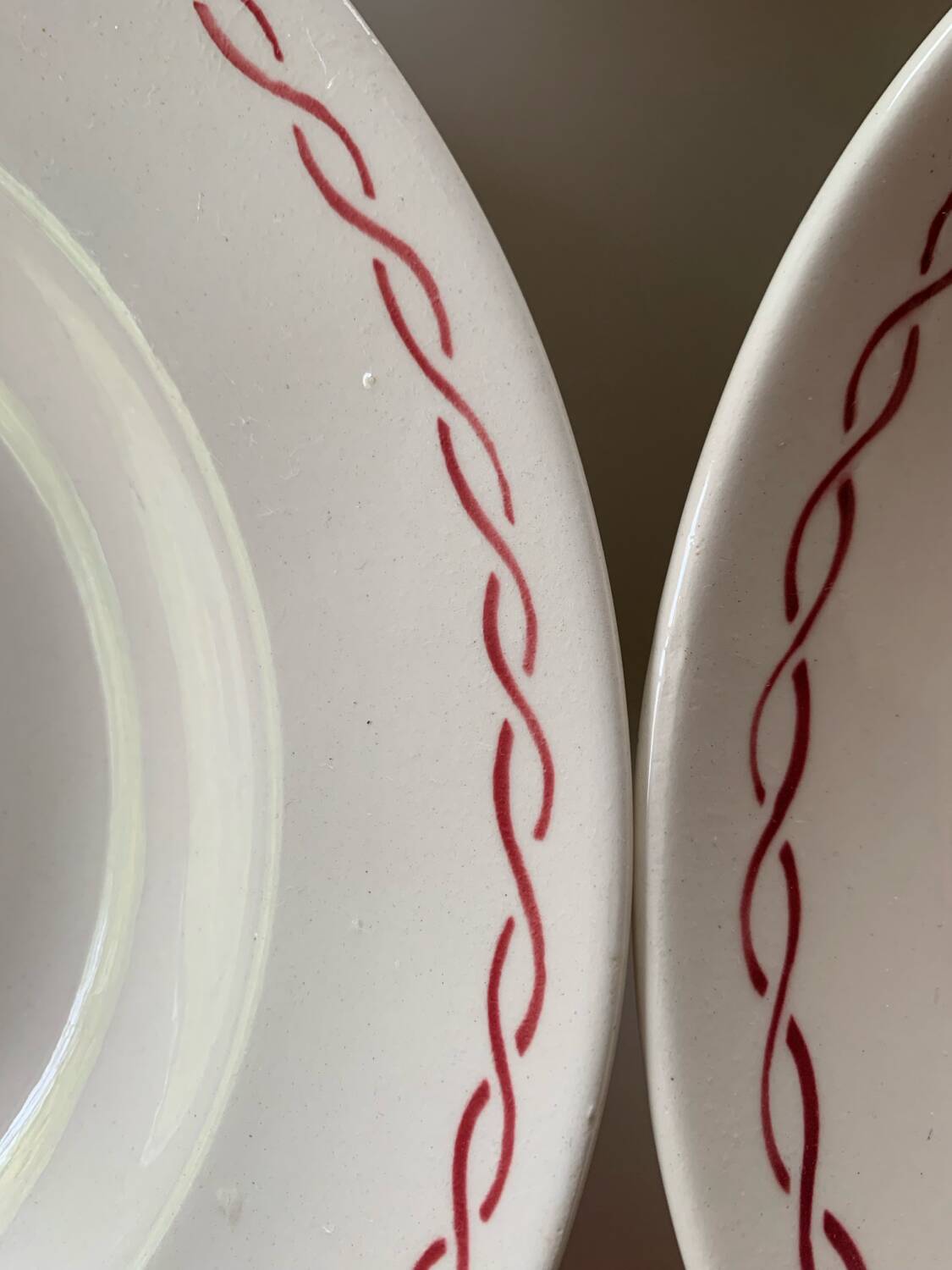 Badonviller vintage soup plates