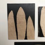 Triptych small abstract paintings