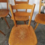 Set of 6 vintage chairs 1960 bistro