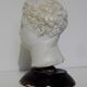 Ancient bust in Roman Greco patinated plaster.