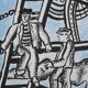 Fernand leger : les constructeurs (bleu), lithographie signée
